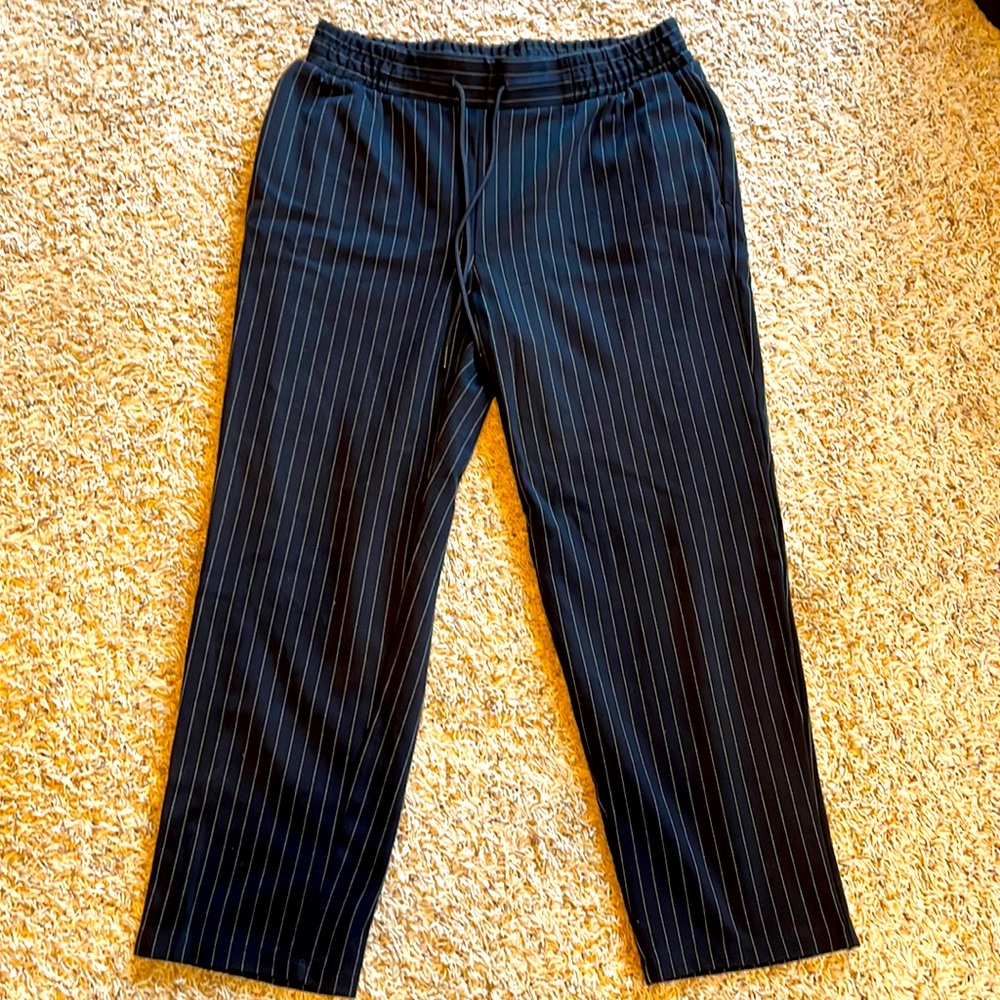 Black stripped dress pants
